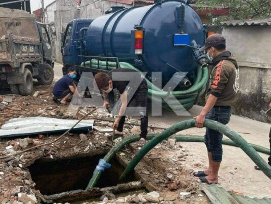 xe hút bể phốt đa dạng khối