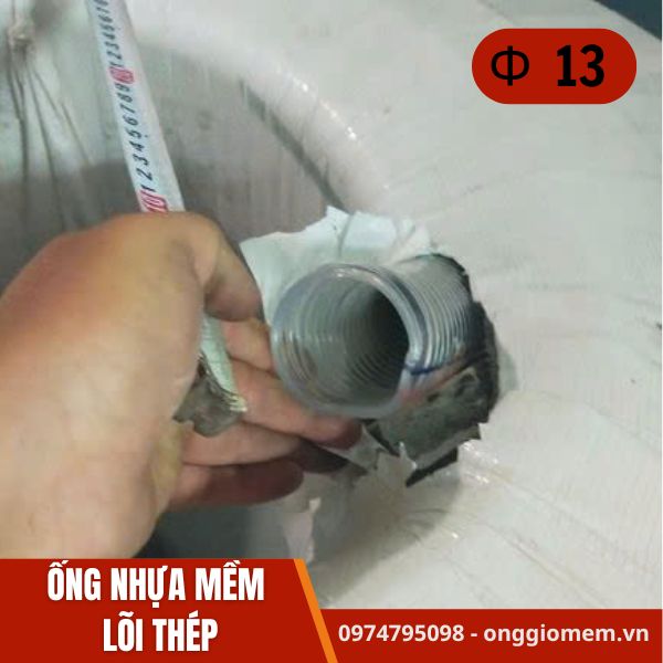 ong-nhua-mem-loi-thep-phi-13 ống nhựa mềm lõi thép phi 13