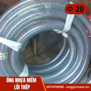 ống nhựa mềm lõi thép phi 20