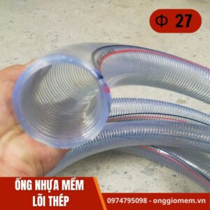 ống nhựa mềm lõi thép phi 27
