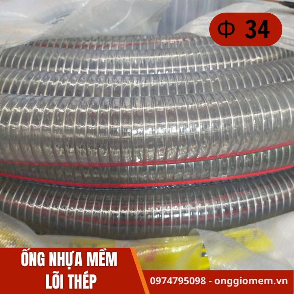 ong-nhua-mem-loi-thep-phi-34 ống nhựa mềm lõi thép phi 34