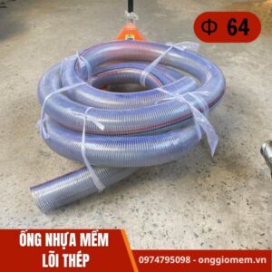 ống nhựa mềm lõi thép phi 64