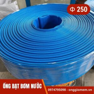ống bơm nước vải bạt phi 250