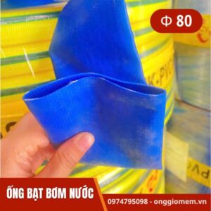 ống bơm nước vải bạt phi 80