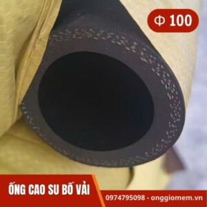 ống cao su bố vải phi 100